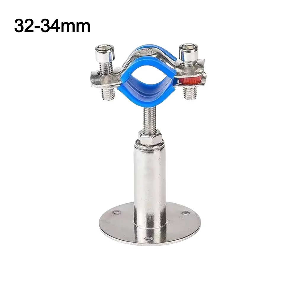 Support de suspension télescopique pour tuyau 50-95 mm, en acier inoxydable 304, avec pince réglable pour tuyau rond