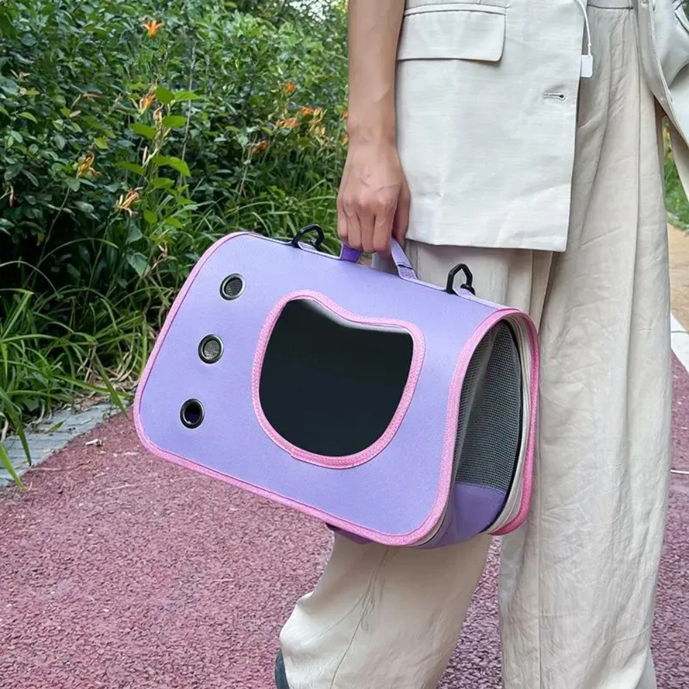 40×26×22cm Pet Carrier Bag for Small Dogs Cats Outdoor Portable Foldable Cat Bag Breathable Cat Shoulder Bag Kitten Carrying Bag view 5