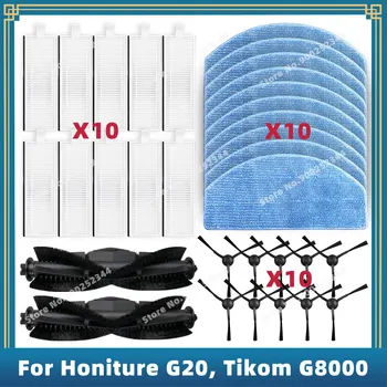 תואם עבור Honiture G20 Pro, Tikom G8000 Pro, Laresar Evol 3 3S, Airzeen G20 Pro חלקים החלפת אביזרים מברשת הצד העיקרי מברשת פילטר