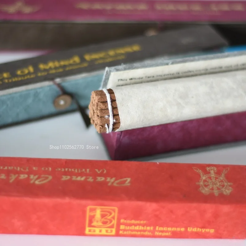 Nepalese Handmade Incense Sticks 31 Kinds of Natural Plants Indoor Meditation for Calming The Mind and Relaxation Joss Stick