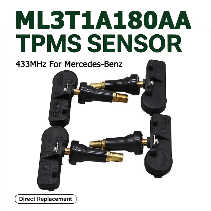 4 Stück 315MHz TPMS-Sensoren ML3T-1A180-AA Reifendrucküberwachungssensor für Ford F-150 Bronco Ranger Auto-Ersatzteile