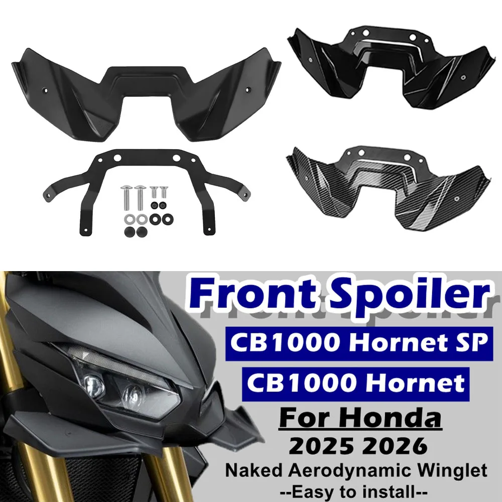 

For Honda CB 1000 CB1000 Hornet SP 2025 2026 Front Spoiler Naked Downforce Air Fairing Wind Winglets Motorcycle Accessories