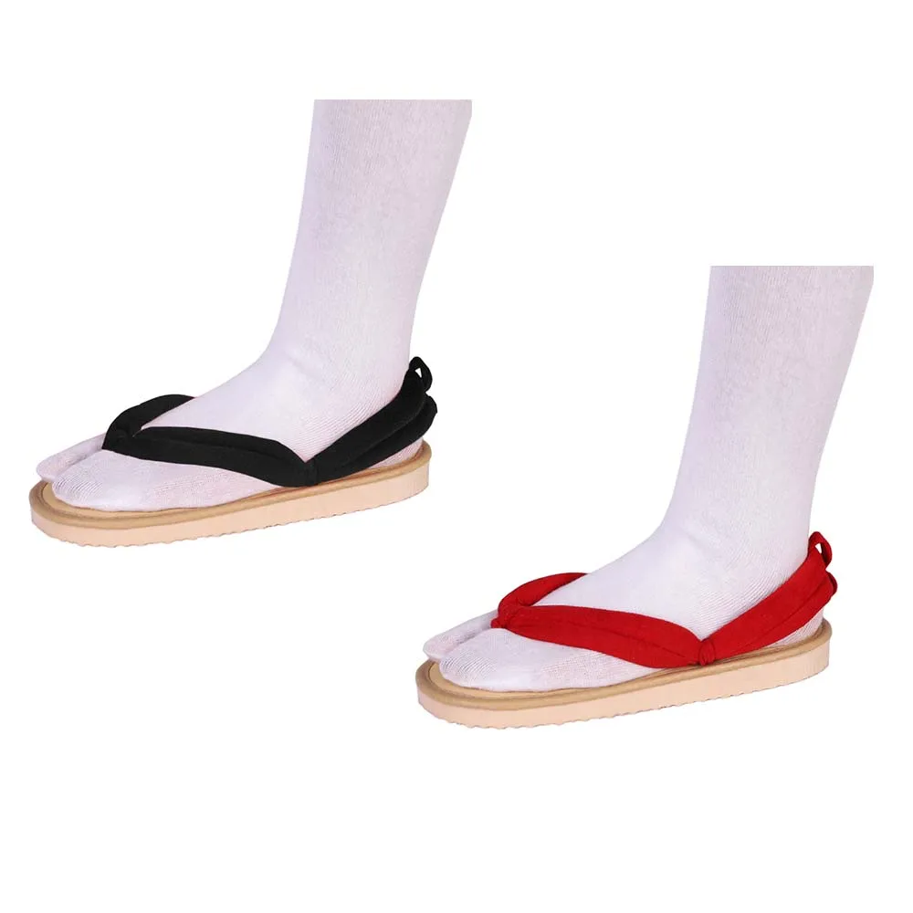 EUR Size Japanese Anime Cosplay Shoes Clogs Sandals Flip Flops with Shoes Kamado Nezuko Clogs Kimono Flip-flops Geta Slippers Sh image 2