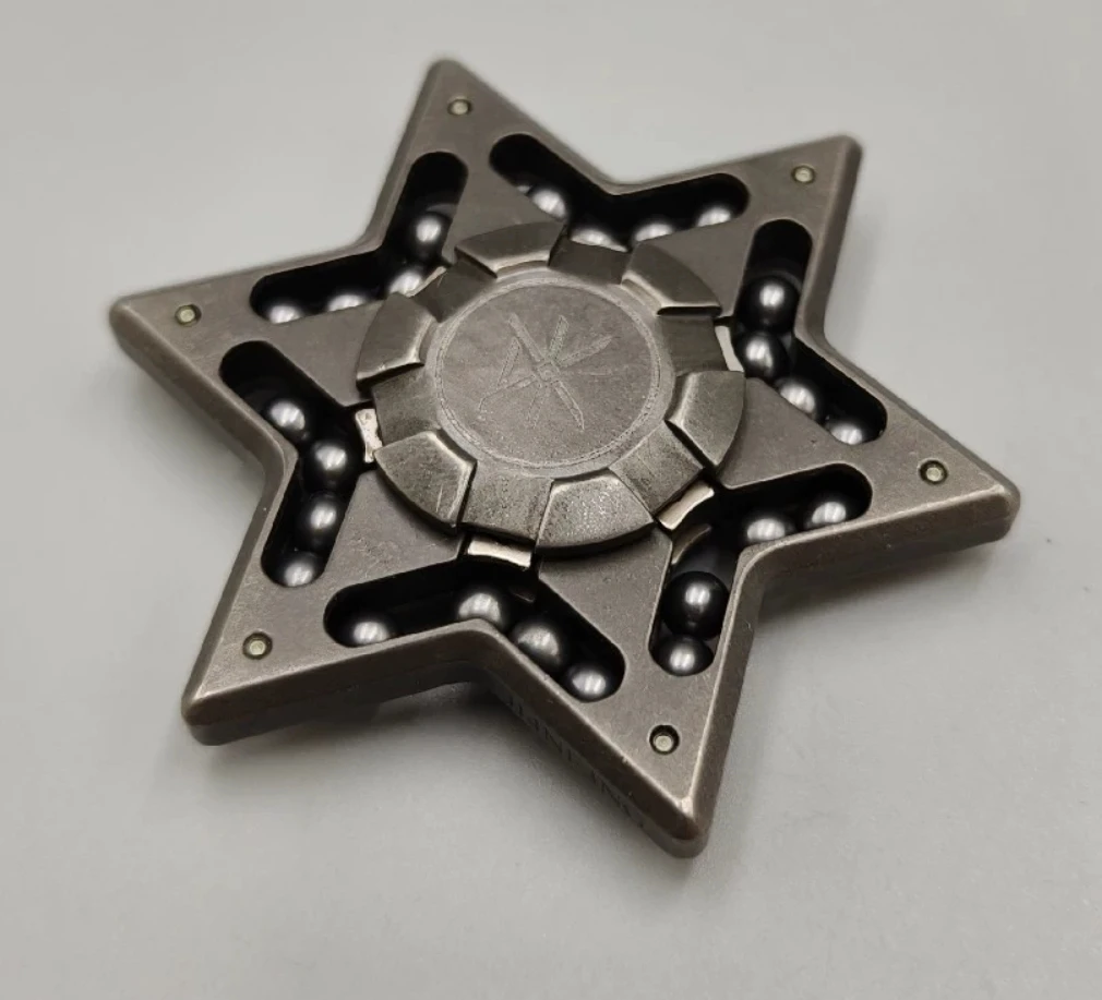 USED EDC Star Soul Anniversary Edition Titanium Alloy spinner fingertip gyroscope Decompression toy