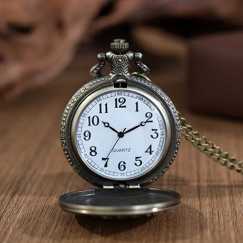 Кварцевые карманные часы с римскими цифрами для мужчин и женщин, полый корпус, ожерелье с вырезами, лучшие подарки для мужчин и женщин