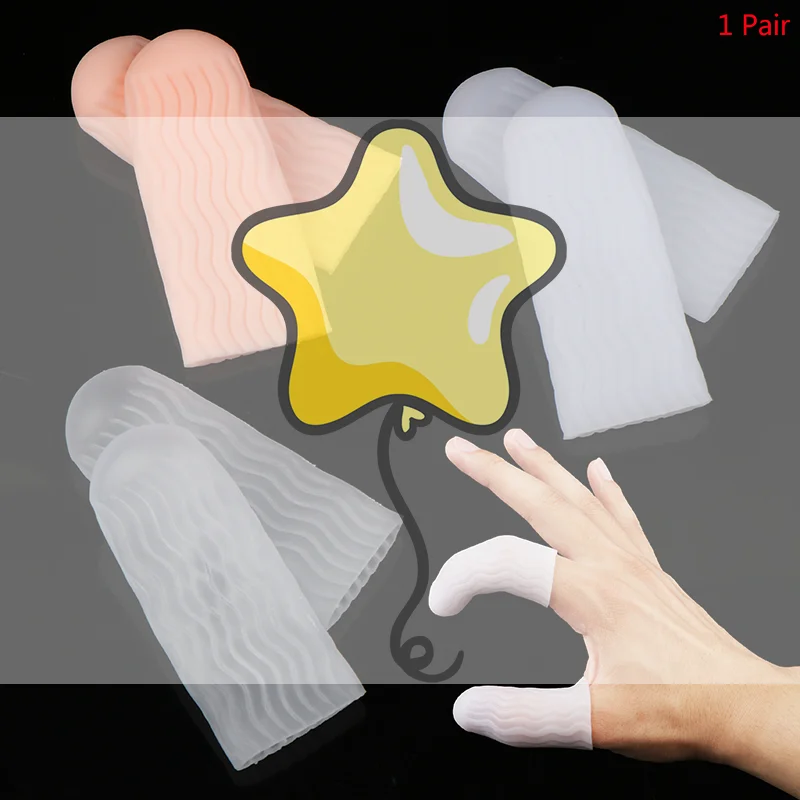 Silicone Finger Protector Sleeve Cover Anti-cut Heat Resistant Finger Sleeves Great Cooking Kitchen Tools