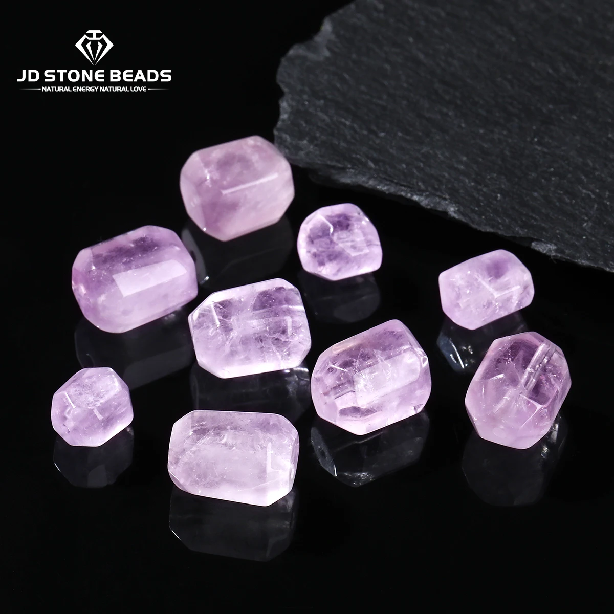 

1 Pc Natural Stone Faceted Amethyst Irregular Shape Beads With Hole for Jewelry Making Diy Necklace Bracelet Energy Accessory