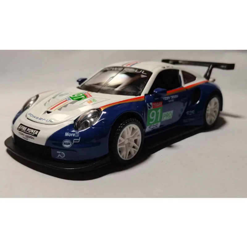 1:32  911 RSR Fire Powerful Alloy Cast Toy Car Model Sound and Light Pull Back Children's Toy Collectibles Birthday gifts