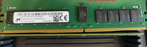 For MT Micron memory MTA18ASF4G72PDZ-3G2B2UL/TI 32GB 2RX8 PC4-3200AA memory