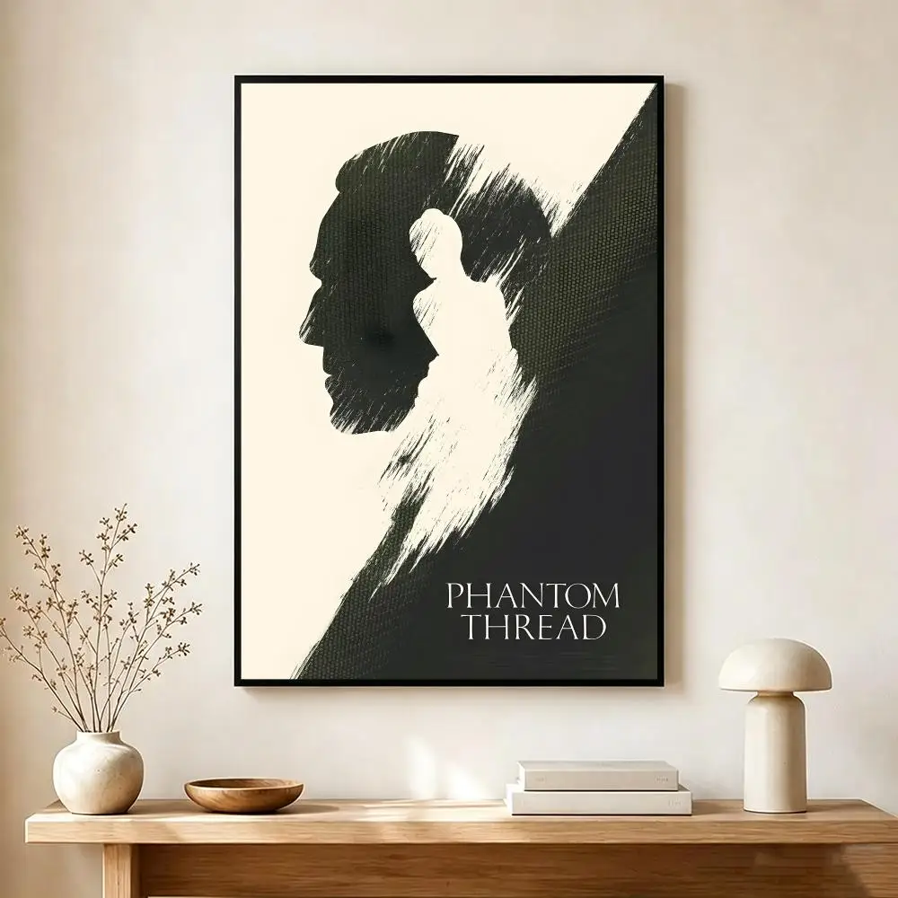 Period Drama P-Phantom Thread Poster Lightweight Self‑Adhesive PP Wall Decal for Study Living Room Bedroom Decor Gift