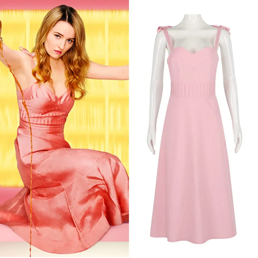 

Ролевой костюм для косплея «Волшебный яблочный уксус», костюм персонажа из фильма, розовое платье, наряд для косплея, 2D стиль