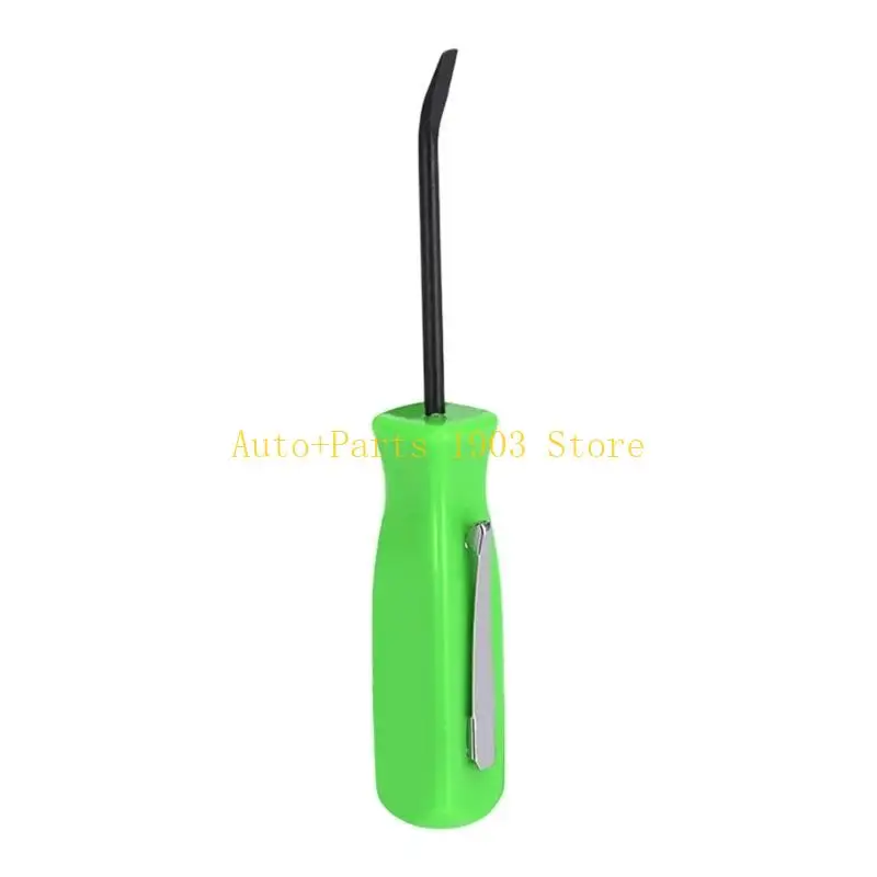 

E21C Pocket Pry Bar with Clip 4 Sided Grip Tools Short Angled Operating Handy Tool for Car Repair Home Electricians Repair