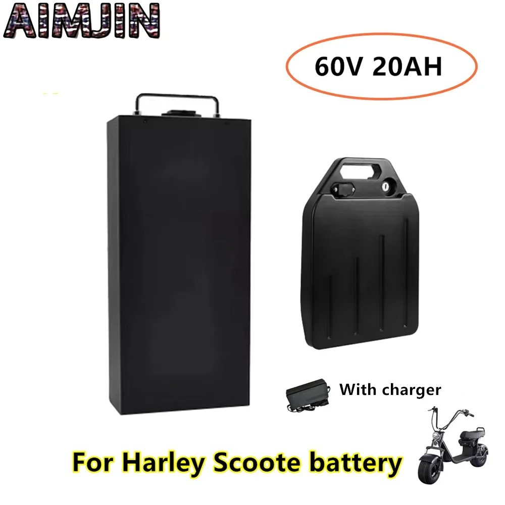 

60V 20Ah Harley Electric Car 18650 Lithium Ion Waterproof Battery for Two Wheel Foldable Scooter Bicycle