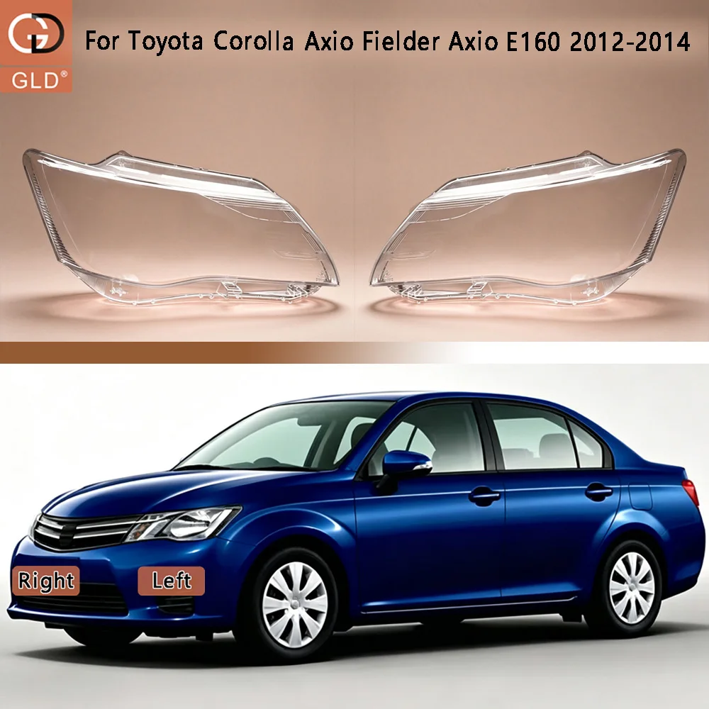 Headlamp Cover Transparent Lamp Shade For Toyota 2012-2014 Corolla Axio Fielder Axio E160 Case Headlight Shell Lens Plexiglass
