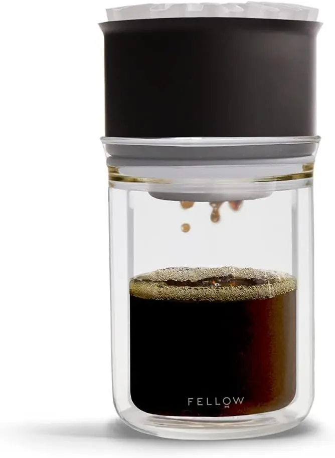 

Stagg [X] Pour-Over Coffee Maker Set - Kit Includes Stagg [X] Pour-Over Dripper, Stagg Double Wall Glass Carafe, and 20 Paper Fi