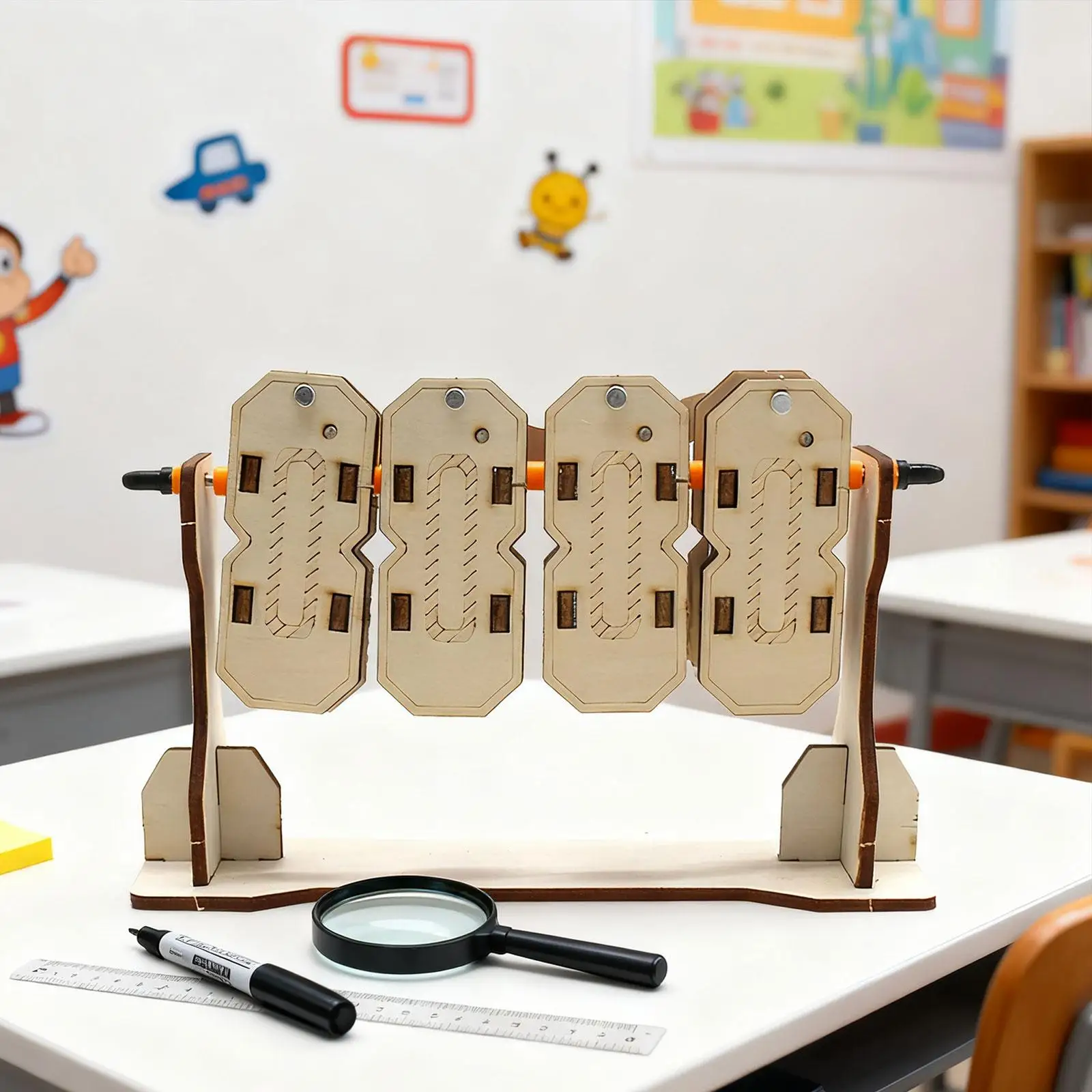 التجارب العلمية مجموعات DIY ثنائية ألعاب البناء الميكانيكية الخشبية التكنولوجيا إنتاج صغير للفتيات الفتيان المراهقين الأطفال