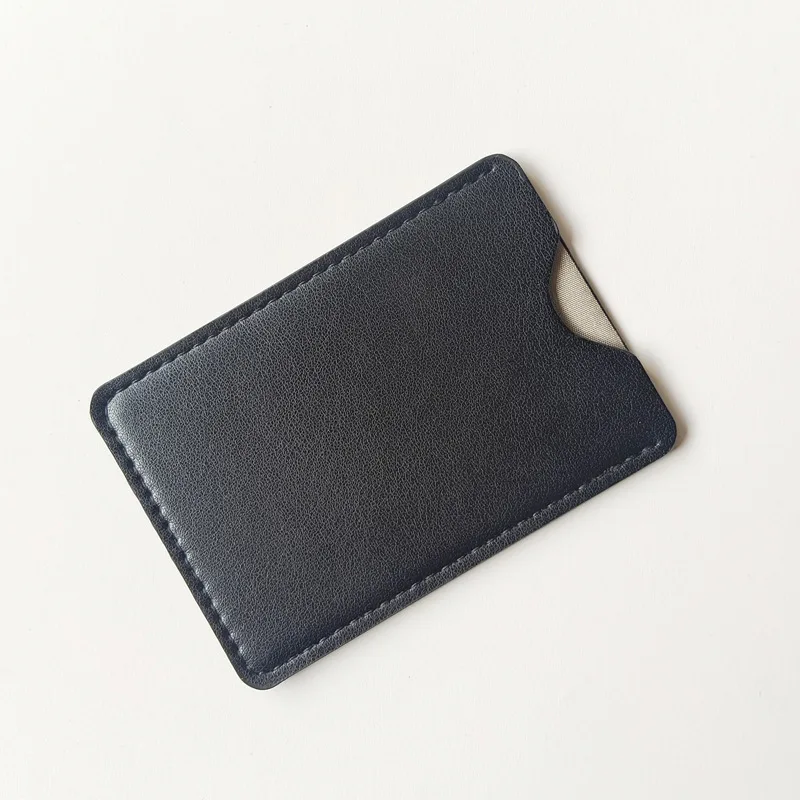 Ultradünner PU-Leder RFID-Kartenhalter, Anti-Entmagnetisierungs-Bankkarten-Schutzhülle für Geldbörse Reise Büro
