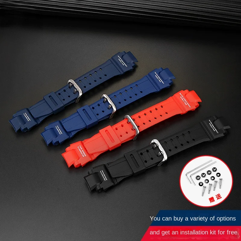 Silicone Rubber strap For Casio G-SHOCK GA1000 GA1100 GW4000 G1400 GW-A1000/1100 Blue red Waterproof Watchband men's Accessories