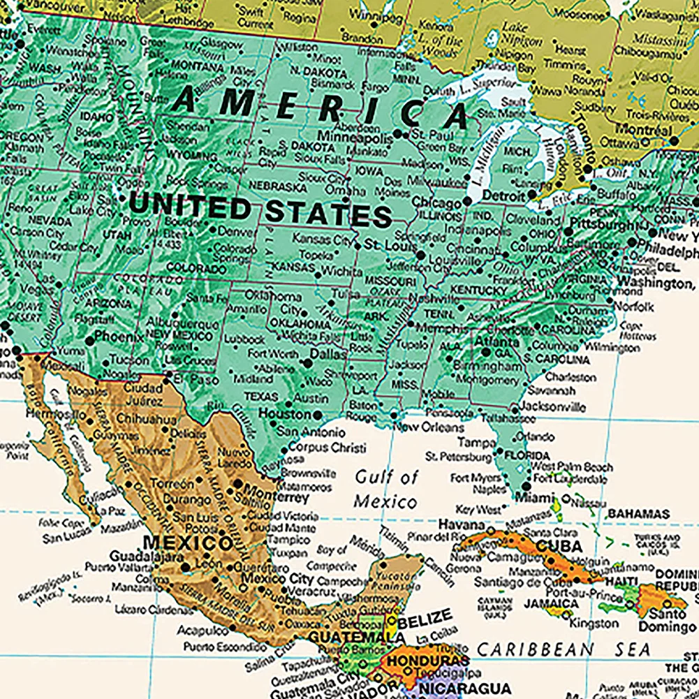50x32 นิ้วผ้า World แผนที่การศึกษาไม่ทอสเปรย์ Frameless แขวนภาพโปสเตอร์ตกแต่งบ้านอุปกรณ์สํานักงานโรงเรียน