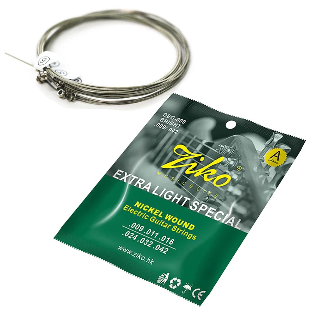 ZIKO Electric Guitar Strings Extra Light Special Wire String the Nickel Wound Music Life Guitar Strings Guitar Accessories