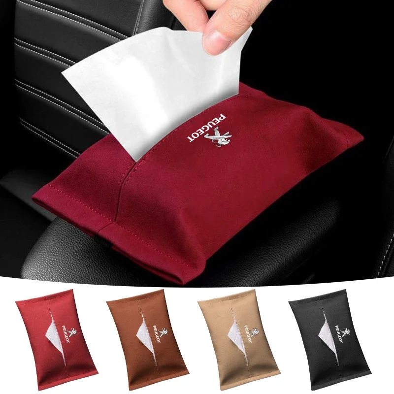 Автомобильная замшевая сумка для полотенец для Peugeot 308 301 407 408 508 RCZ 208 3008 2008 206 207 307 405 406 5008 4008 107 307 108