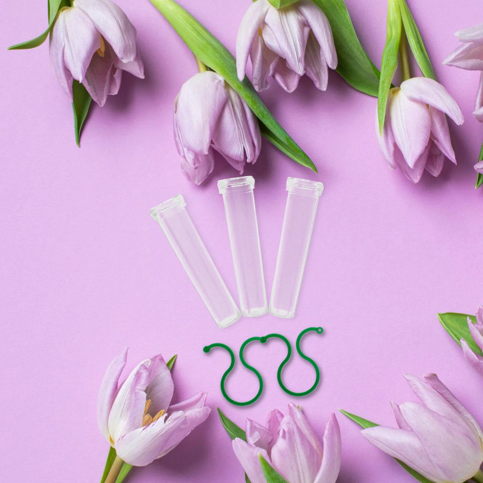 

1Set Fresh Flower Hydration Tube Lightweight Floral Water Tubes Flower Nutrition Tubes for Home Wedding Garden Use