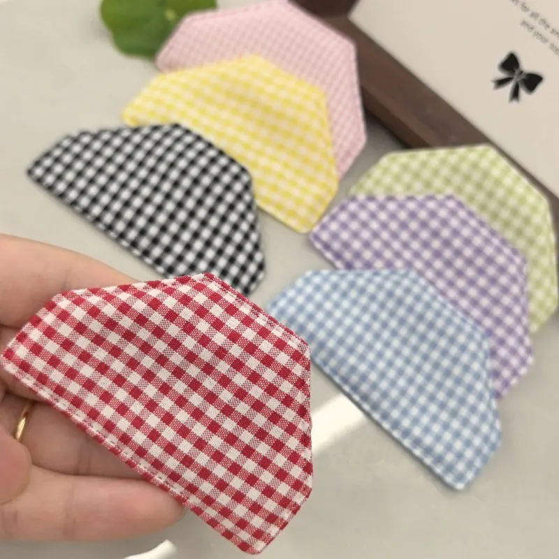 40pcs gingham chef apron padded appliques for for Clothes Hat Sewing Supplies DIY Headwear Hair Bow Decoraton Patches