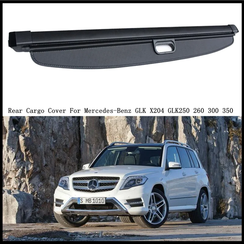 

Rear Cargo Cover For Mercedes Benz GLK X204 GLK250 260 300 350 2008-2018 Partition Curtain Screen Shade Trunk Security Shield