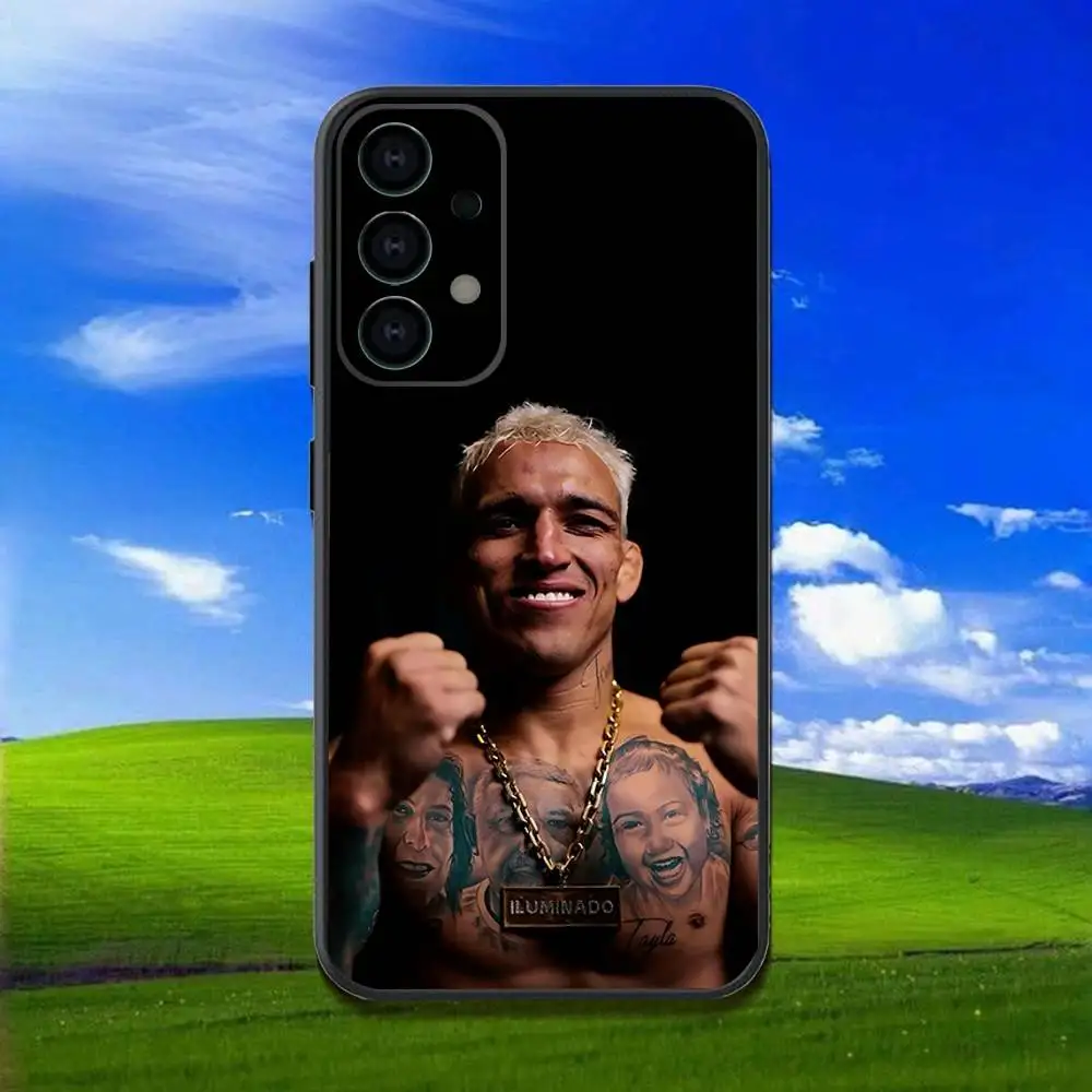 Etui na telefon Charles Oliveira Do Bronx do Samsung Galaxy A13, A21s, A22, A31, A32, A52, A53, A71, A80, miękka czarna obudowa