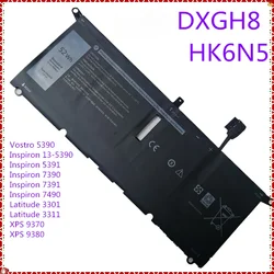 DXGH8 Laptop Battery For Dell XPS 13 9380 9370 7390 For Dell Inspiron 7390 2-in-1 7490 G8VCF H754V 0H754V P82G