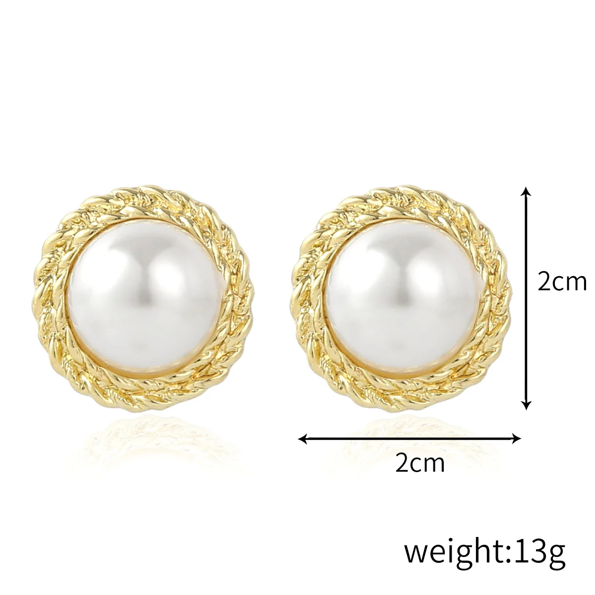 Natural Freshwater Pearl Earring Simple Temperament High-Grade Sense Pearl Earrings For Women