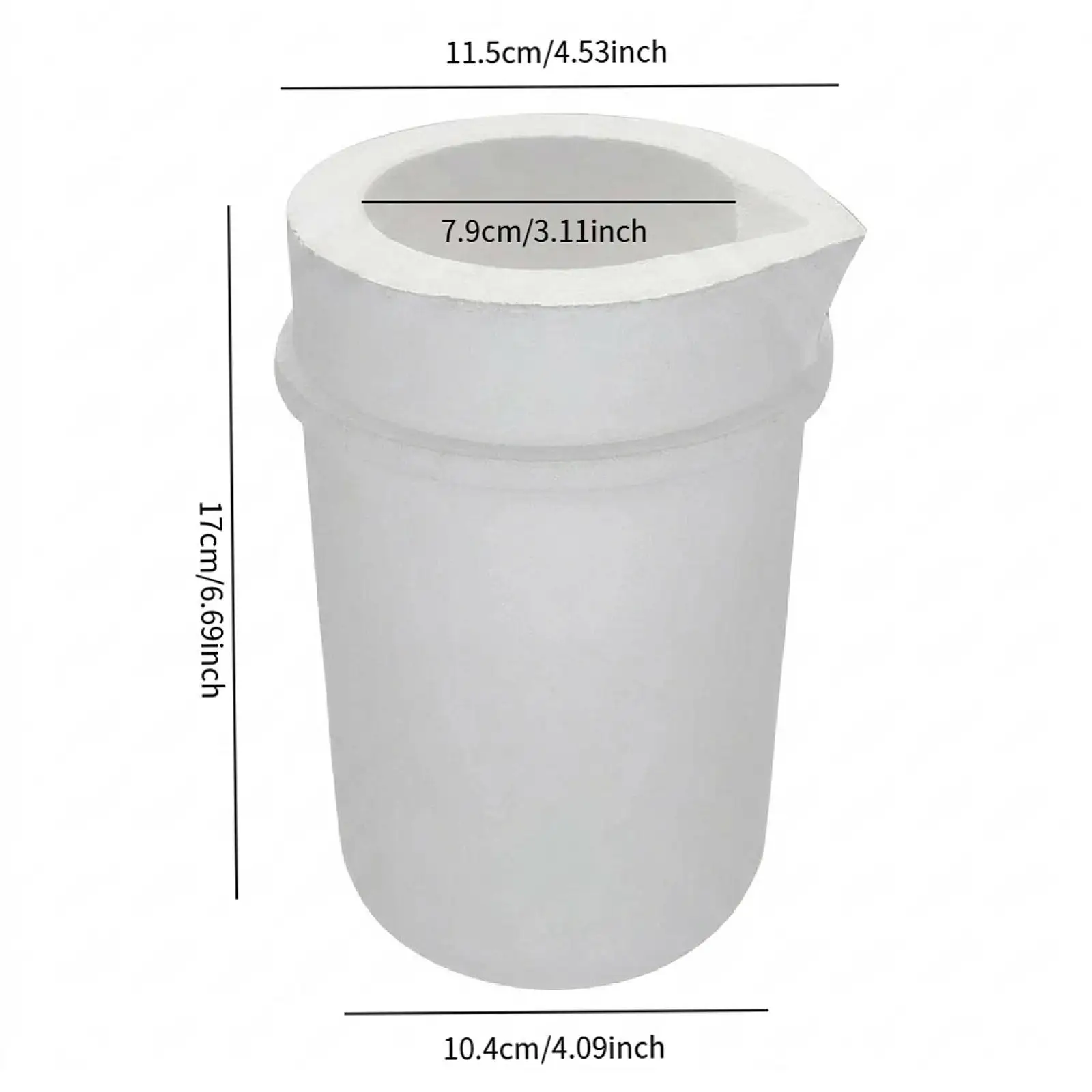 Crucible Bowl Dish Pot Smelting Bowl Versatile Furnace for Refining Jewelry Tools Brass Jewelry Casting Container Scrap