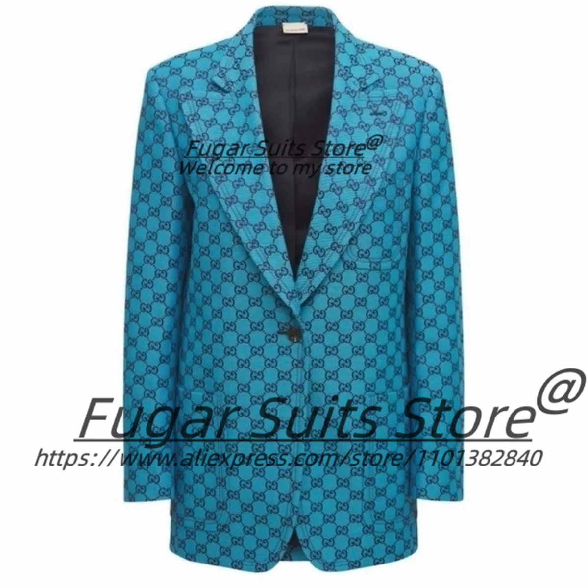 Italian style High-end Blue Long Wedding Men Suits Slim Tailor Made Best Man Tuxedos 2 Pcs Sets Casual Male Blazers Ropa Hombre