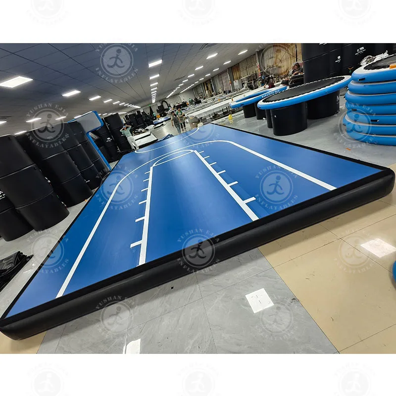 Quadra de basquete de piso de tamanho grande quadra de ar inflável da trilha de ar do Gymanstic