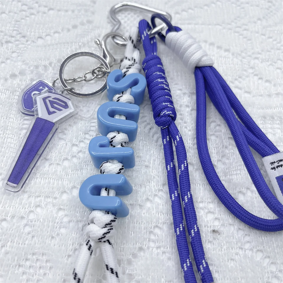 Kpop Idol SUPER JUNIOR Periphery Handmade Rope Keychain Backpack