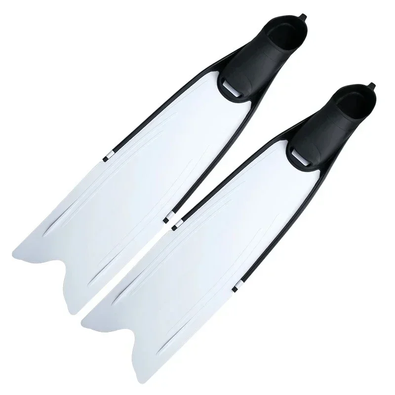 Colorful Pattern Long Freediving Fins Soft Powerful Diving Equipment for Surfing Training