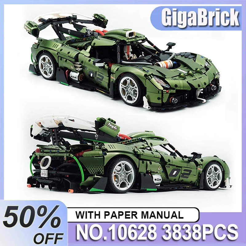 

Высококачественный технический конструктор GULY 10628: Гоночный спортивный автомобиль, модель скоростного транспортного средства, кирпичики для сборки, игрушки для детей, подарки на Рождество