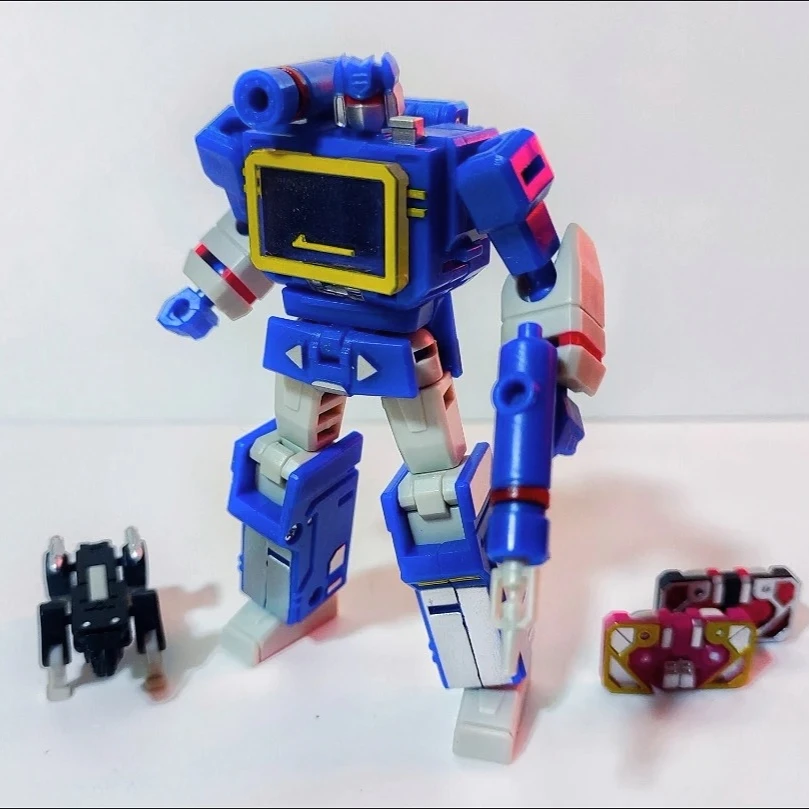 Transformation PT-04 จูนเนอร์.S Evil Enerqy PT-04B สีดํา Soundwave PT04 เทป G1 Mini Pocket สงคราม KO DX9 Action Figure หุ่นยนต์ T