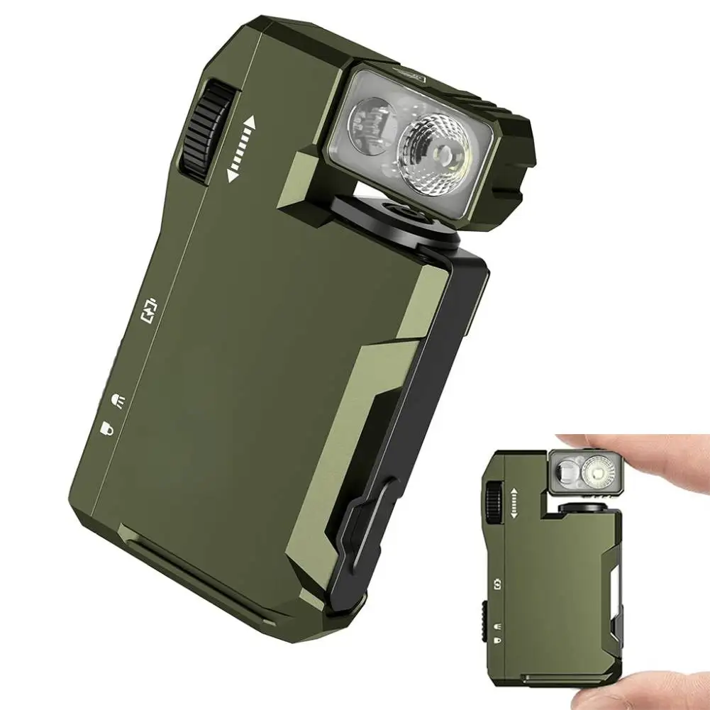 G5 Rechargeable EDC Flashlight 400 Lumens Dual Light Sources Mini Flashlight Portable Pocket LED Work Light for Outdoor Camping