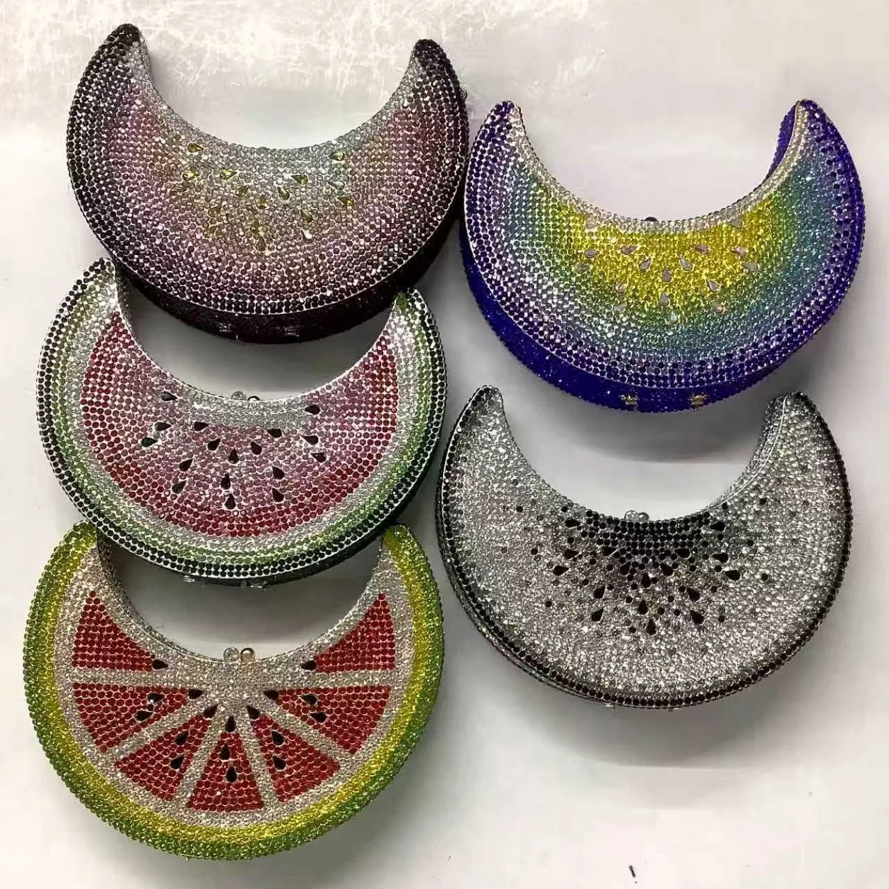 

Heart Chain Dinner Bag Diamond Turquoise Party Dinner Bag Rhinestone Clutch Bag Banquet Wallet