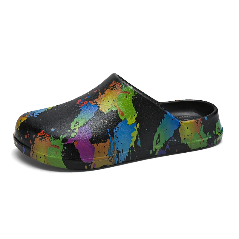 Marca Eva Chinelos Meia Sapatos De Borracha Para Homens Mulheres Impermeável Jardim Tamancos Fechado Toe Chef Shoes Restaurante Cozinha Trabalhando