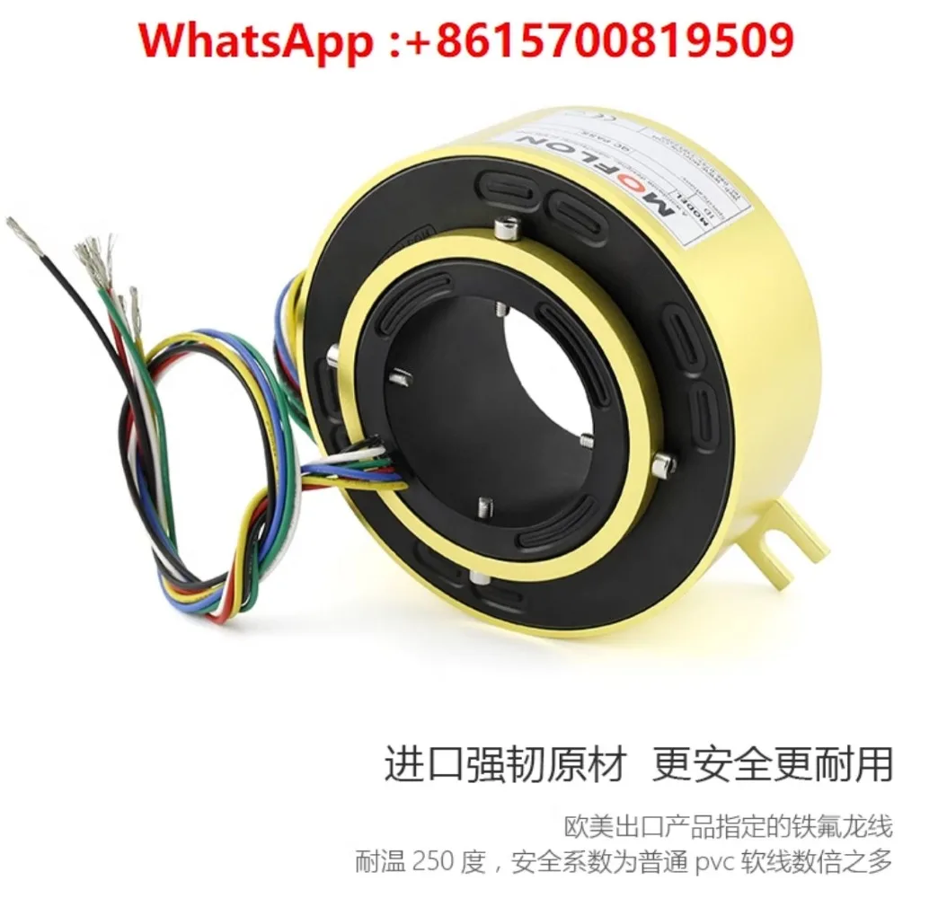 

Hollow Slip Ring V0 Level Rotating Conductive Slip Ring Collector Brush Via Inner Diameter 2 6 12 Connectors