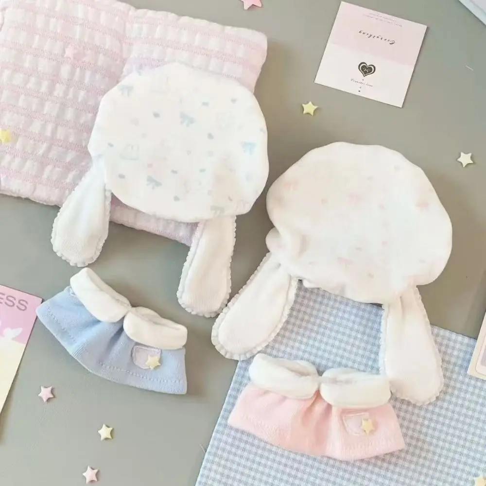 Animal Onesie 10cm Cotton Clothes Bunny Costume Cartoon Cotton 's Clothes Set Kawaii Dress-up 10cm Clothes Accessories
