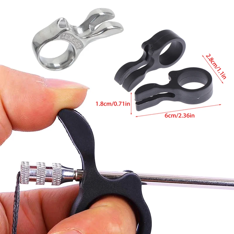 »1/2Pcs Outdoor Shooting Fish Dart Ring Fishing Resin Assisted Finger Dart Assisted Puller Multi Functional Launcher Fishs Tools
