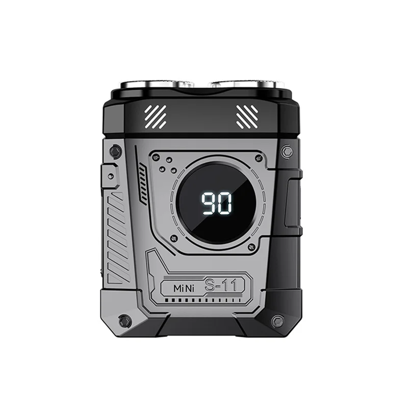 A05G-Mini barbeador elétrico inteligente display digital lâmina dupla uso doméstico carro poderosa ferramenta aparador de barba 36db