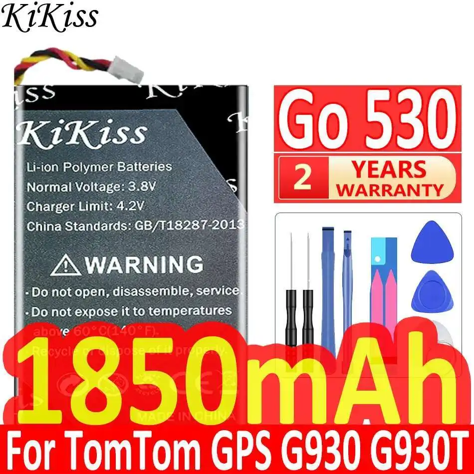 

Gps Battery 1850Mah For Tomtom G930 G930T A8 MP3 MP4 MP5 E-Book GO 530 Live, 630 630T 720 730 730T
