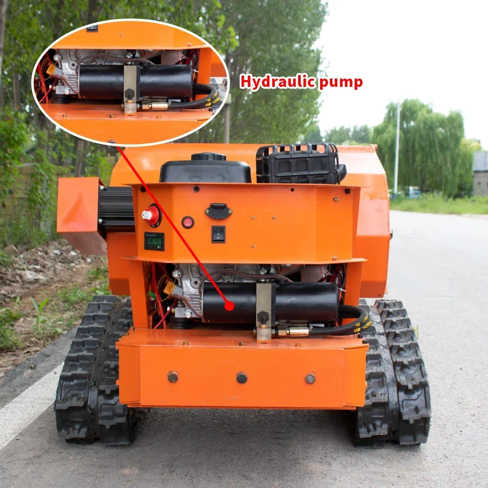 Garden Gasoline Flail Mower Flail Lawn Grass Mower Lawn Mower Driven gasoline engine 800mm cutting width