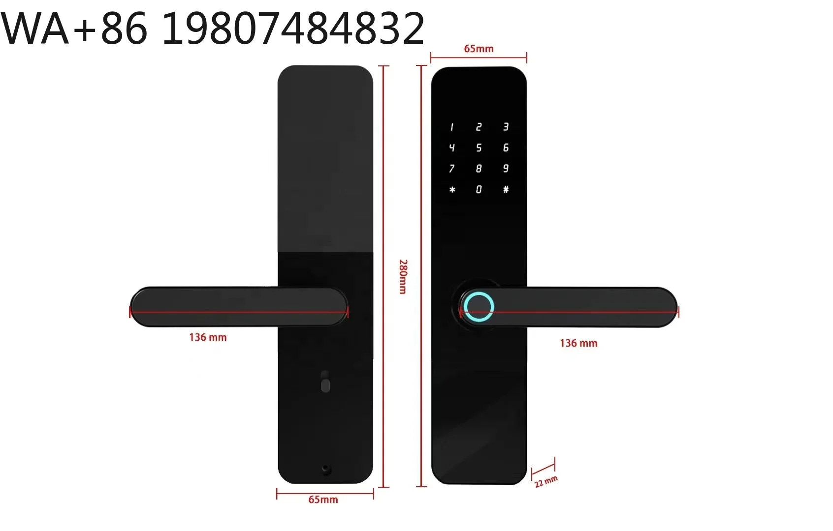 Universal Digital Smart Door Lock WiFi App Fingerprint Password Multi-mode Keyless Entry Hotel Apartment Villa Lock