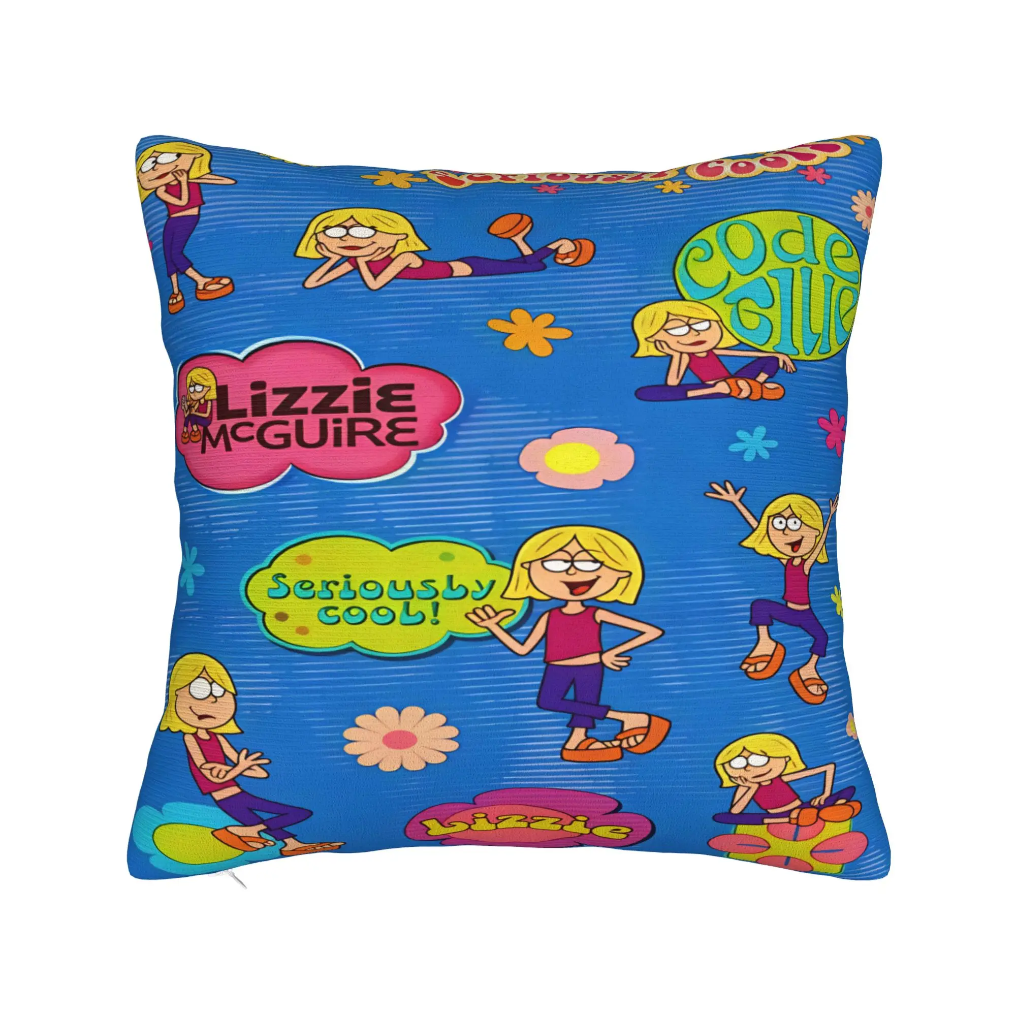 Lizzies Cartoon McGuires Pillowcases  Retro Trendy Pillow Case For Wedding Party Home Decor Soft Pillow Cover