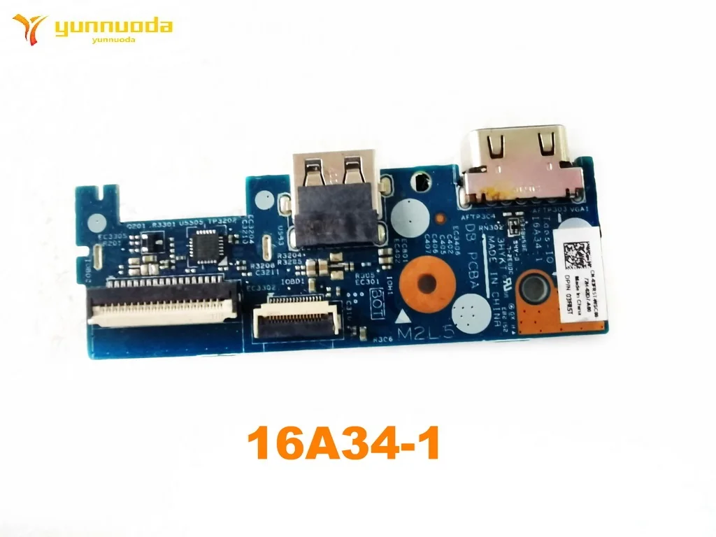 

16A34-1 для ноутбука Dell Latitude 3480 3580, слот SD и VGA, маленькая USB-плата, 100% протестировано, хорошо